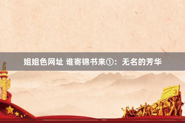 姐姐色网址 谁寄锦书来①：无名的芳华