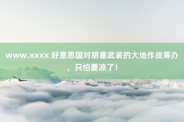 www.xxxx 好意思国对胡塞武装的大地作战筹办，只怕要凉了！