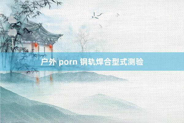 户外 porn 钢轨焊合型式测验