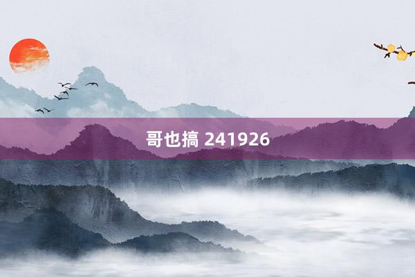 哥也搞 241926